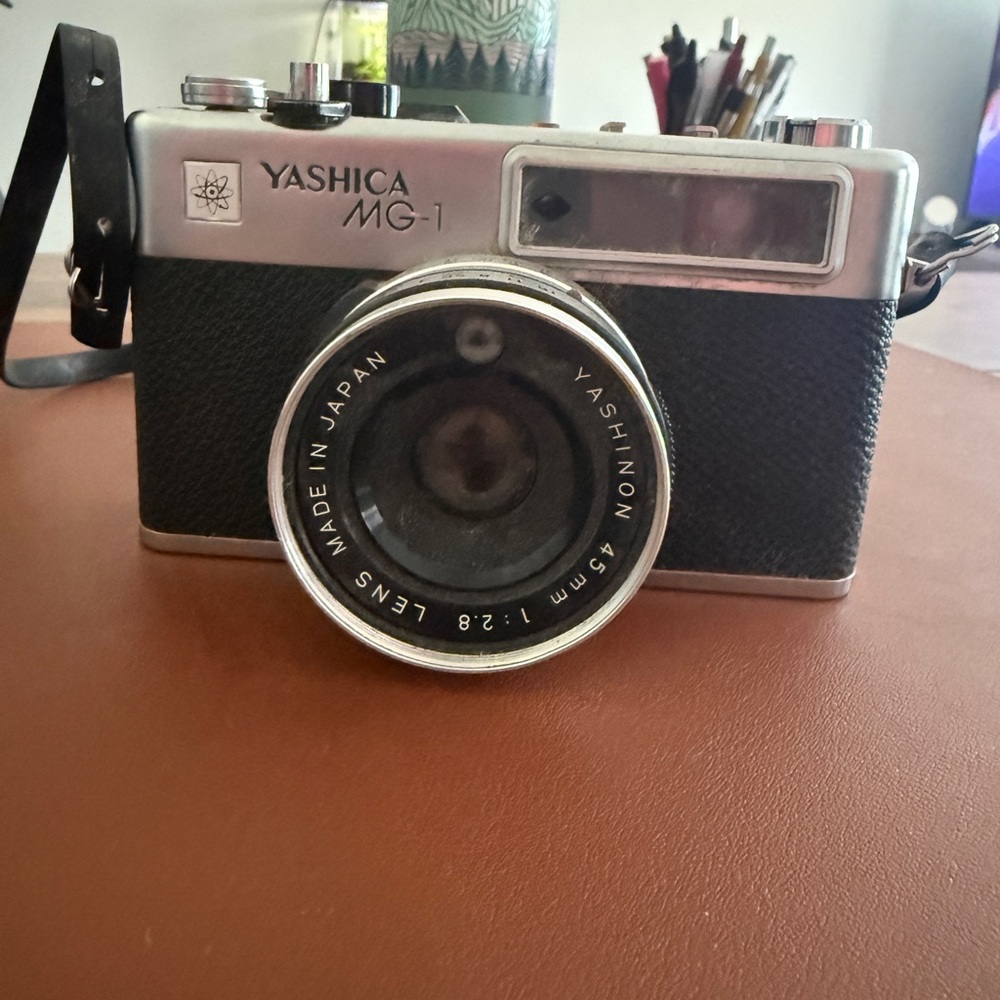 Yashica MG-1 Black and Silver Camera